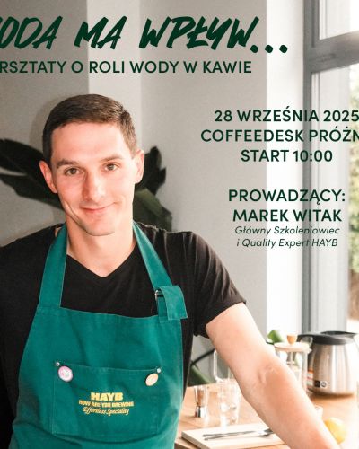 Warsztaty z Hayb – Woda w kawie
