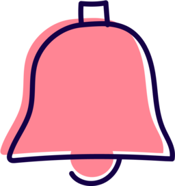 Wynajem sali szkoleniowej 8 Ikona dzwonka w stylu Coffeedesk, podkreślająca ważną informację o warsztatach