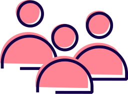 Wynajem sali szkoleniowej 6 Ikona grupy osób symbolizująca naukę w małych grupach