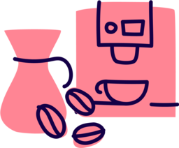 Ikona sprzętu baristycznego symbolizująca wyposażenie warsztatów Coffeedesk