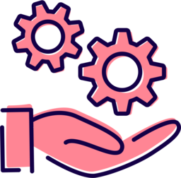 Ikona ręki symbolizująca praktyczne zajęcia kawowe Coffeedesk