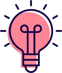 Ikona żarówki symbolizująca wiedzę i warsztaty stacjonarne